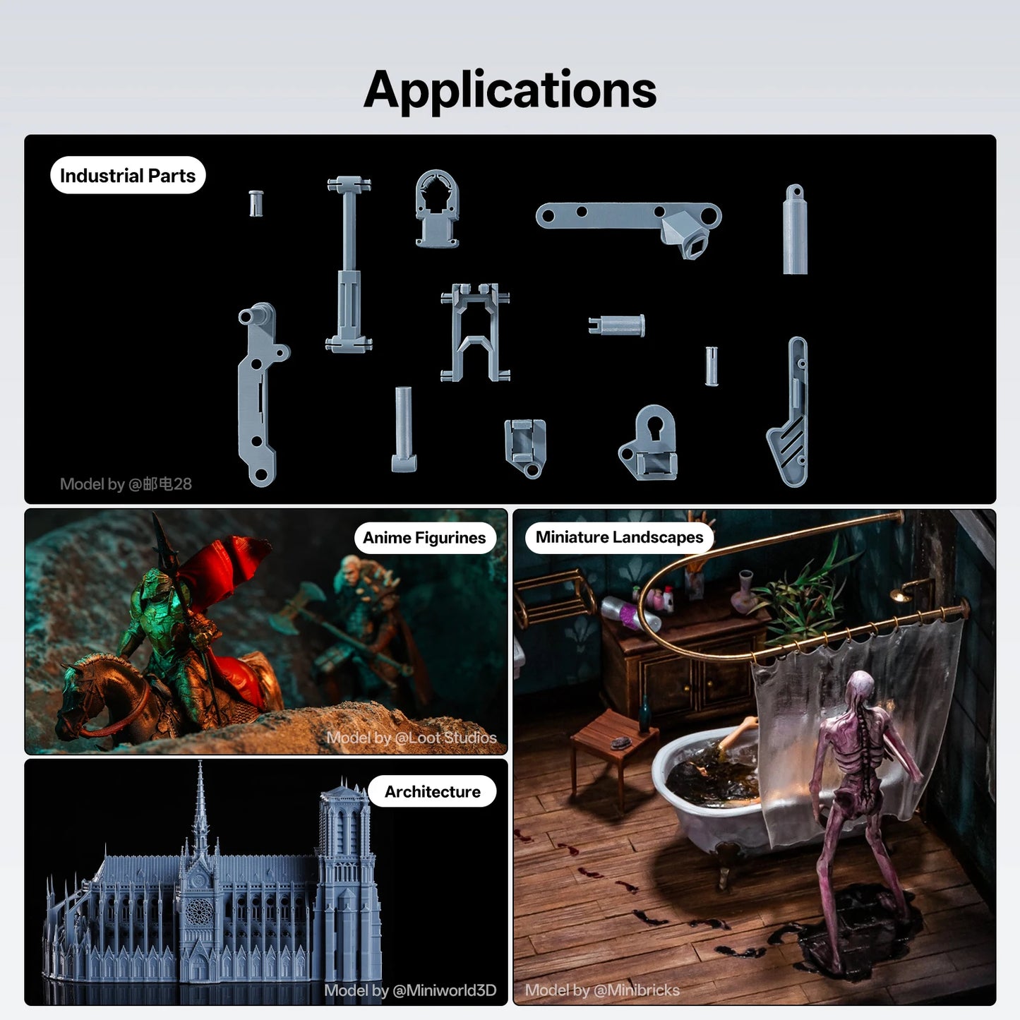 ANYCUBIC ABS-Like Pro 2 3D Printer Resin Hardness and Toughness 405nm UV-Curing Photopolymer UV Resin For LCD 3D Printer