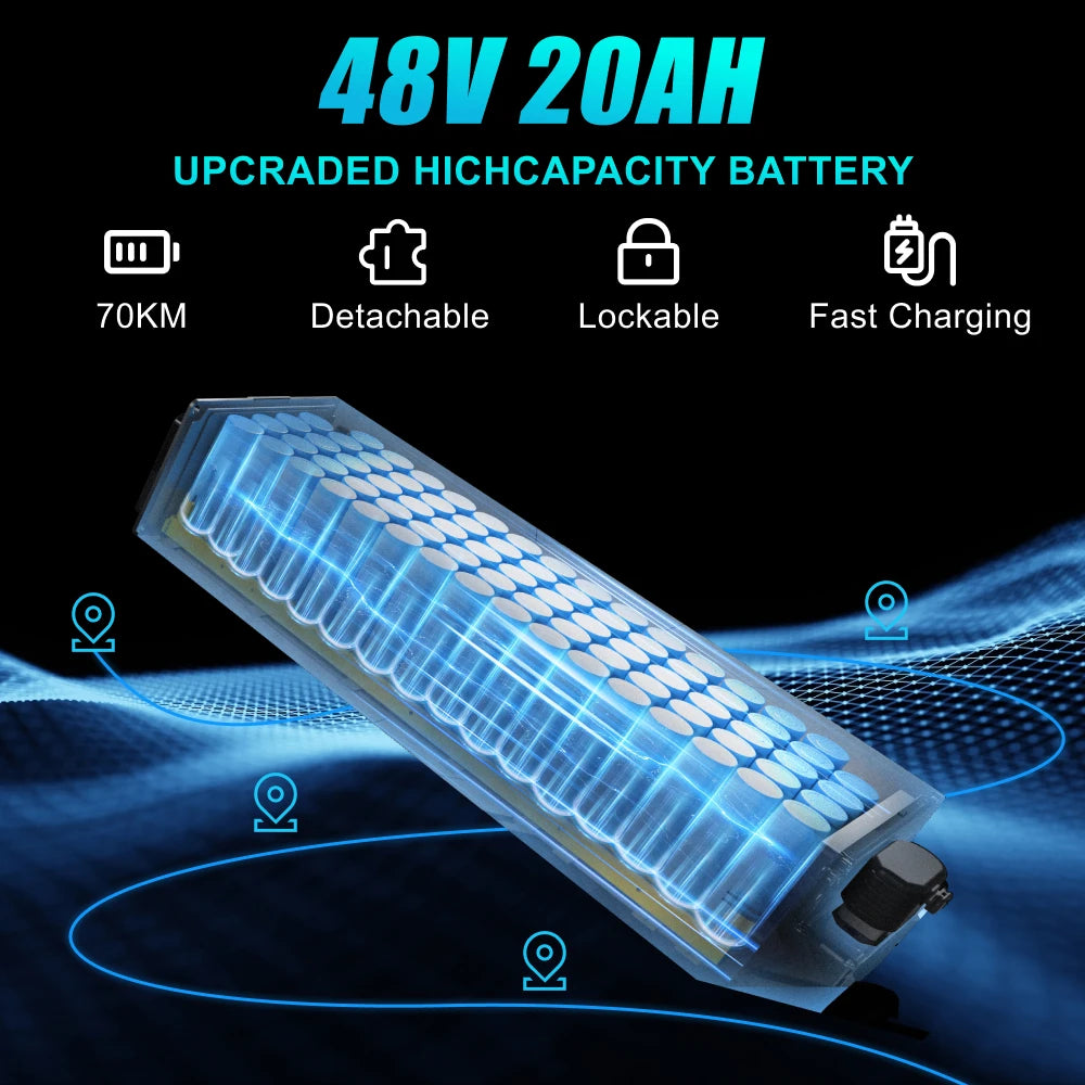 HX X9B Electric Scooter 1000W 20Ah Foldable For Adults