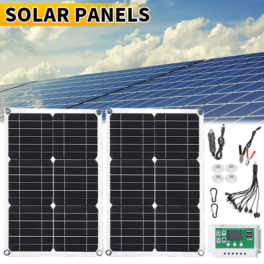 600 Watts Solar Panel Kit 100A 12V Battery Charger with Controller Caravan Boat
