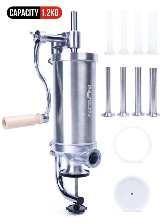 MASTER FENG Vertical Sausage Stuffer Homemade Manual Sausage Maker Sausage Meat Filling Machine