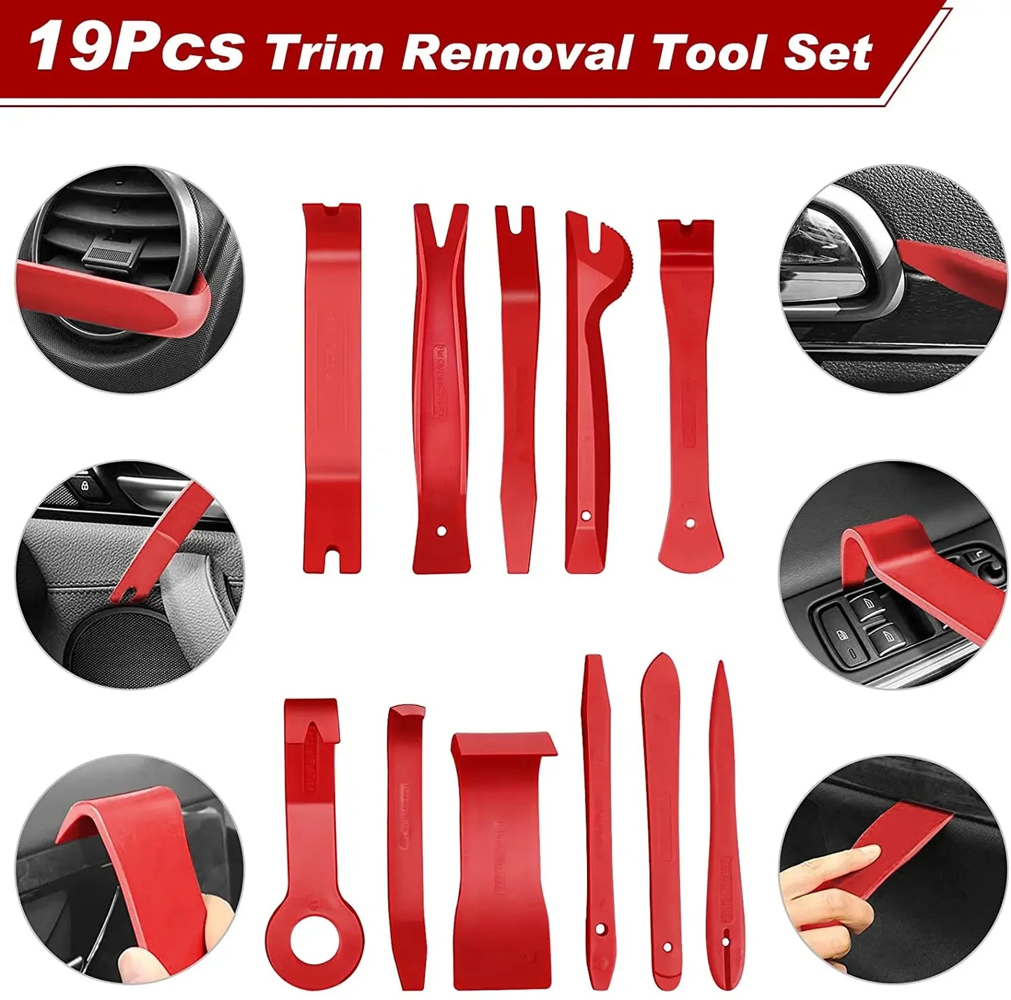 Car tools Car Interior Disassembly kit plastic trim removal tool car clips puller diy Panel Tools for auto trim puller set