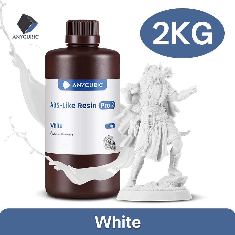 ANYCUBIC ABS-Like Pro 2 3D Printer Resin Hardness and Toughness 405nm UV-Curing Photopolymer UV Resin For LCD 3D Printer