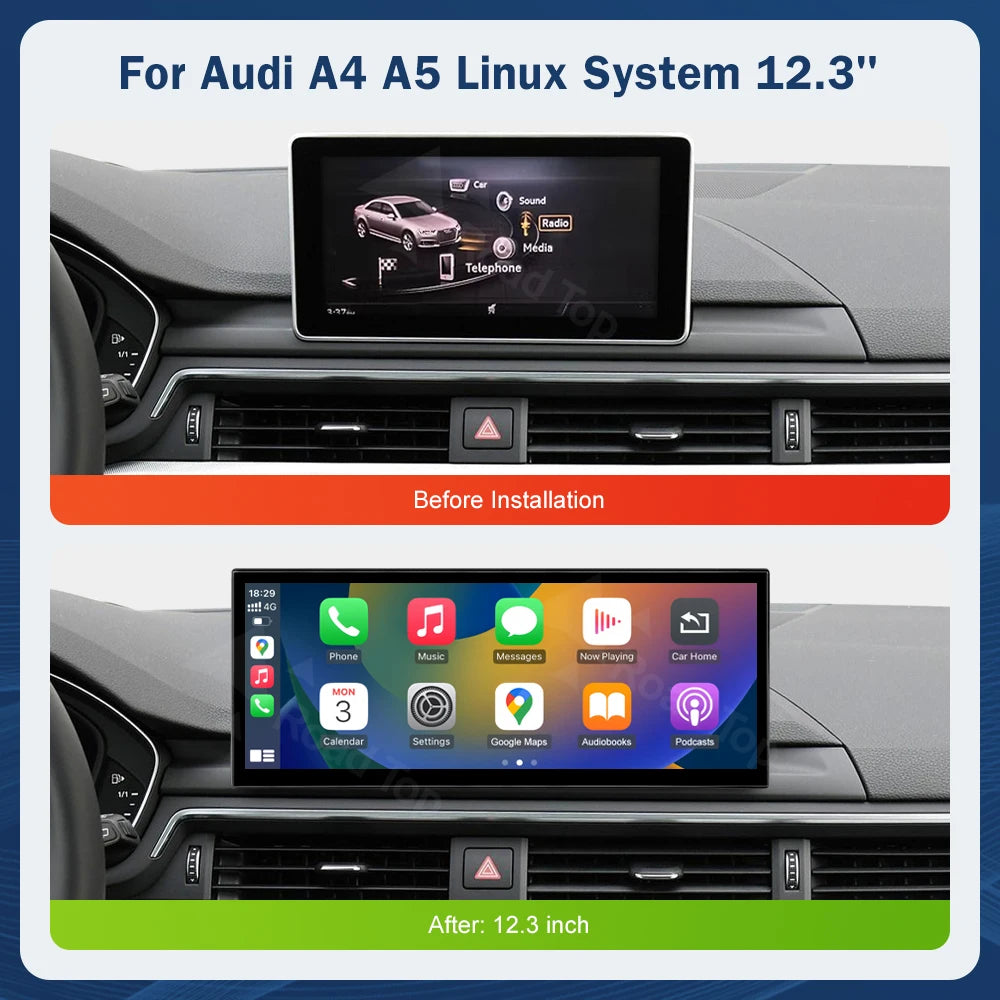 Road Top Audi PremiumQuality Display For A4 A5 S4 S5