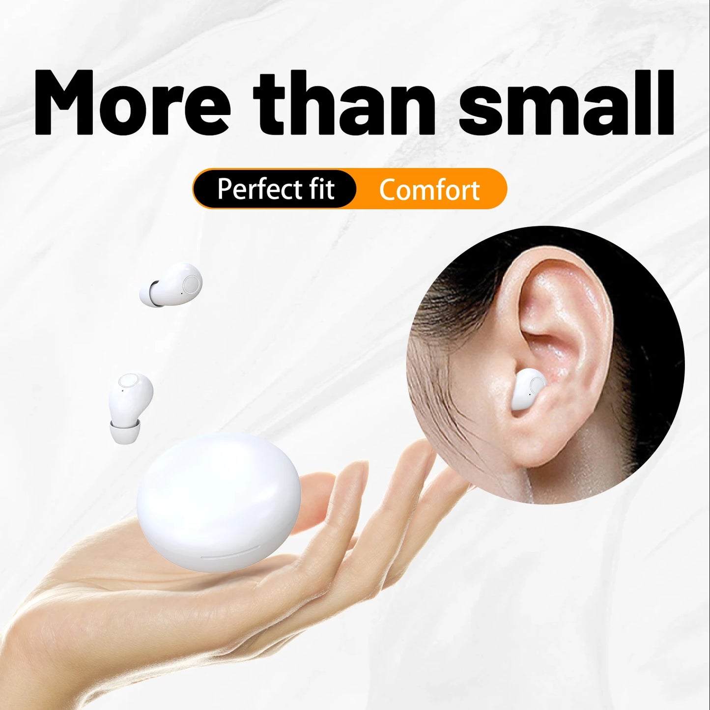 SK Mini headphones 5.4 wireless bluetooth headset small sleeping sports invisible earbuds HD HIFI bass sound quality earphones