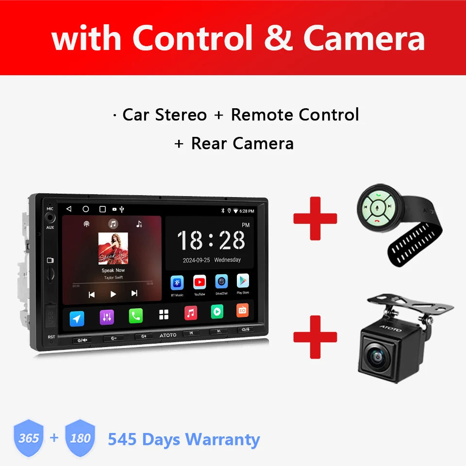 ATOTO Android Double 2 Din Car Stereo 7 inch Automotive Multimedia Player Radio Android Auto Carplay Screen Navigation 2Din A5L