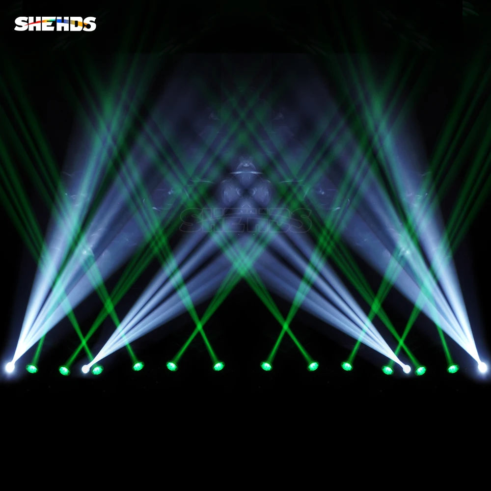 New Arrival SHEHDS 2PCS MINI 230W 7R Beam Bulb Moving Head Lighting Rainbow for Wedding Nightclub Theater Disco Performance