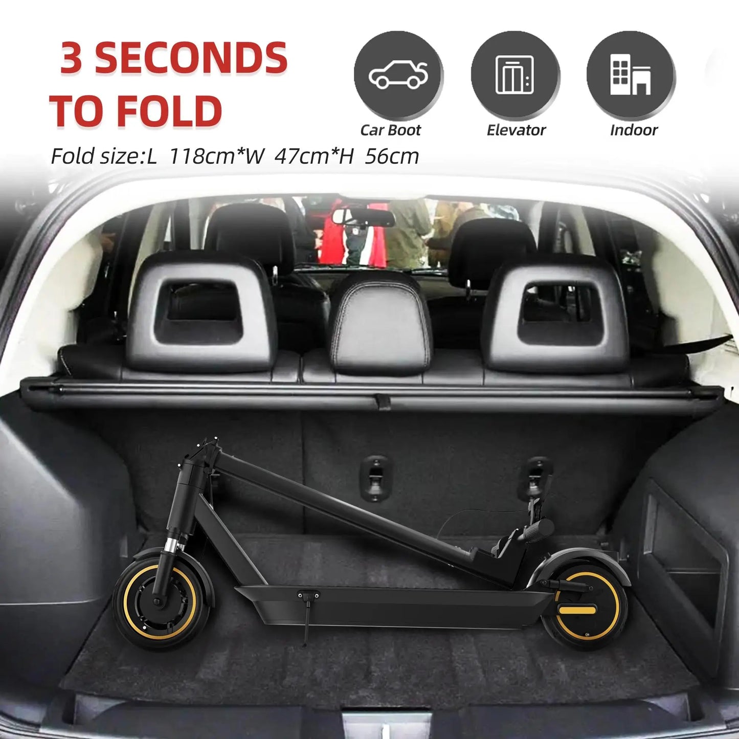 AOVOPRO New ESMAX Electric Scooter 500W 22MPH Adult APP Smart Scooter 28 miles Range Shock-absorbing Anti-skid Folding E-Scooter