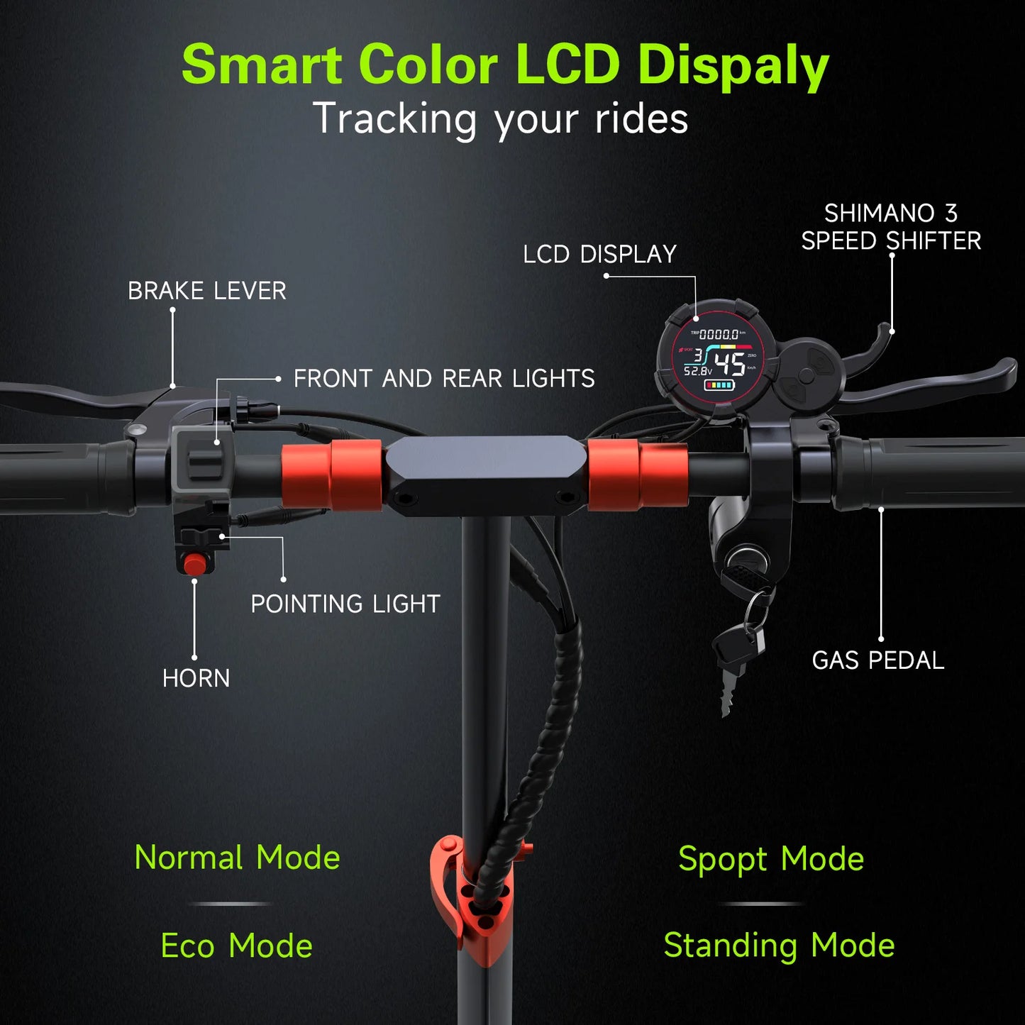 FREEBOY J11 PLUS Adult Electric Scooter 1200W Motor 48V 21Ah Battery Folding E-Scooter 11 Fat Tire E-Mountain Scooter