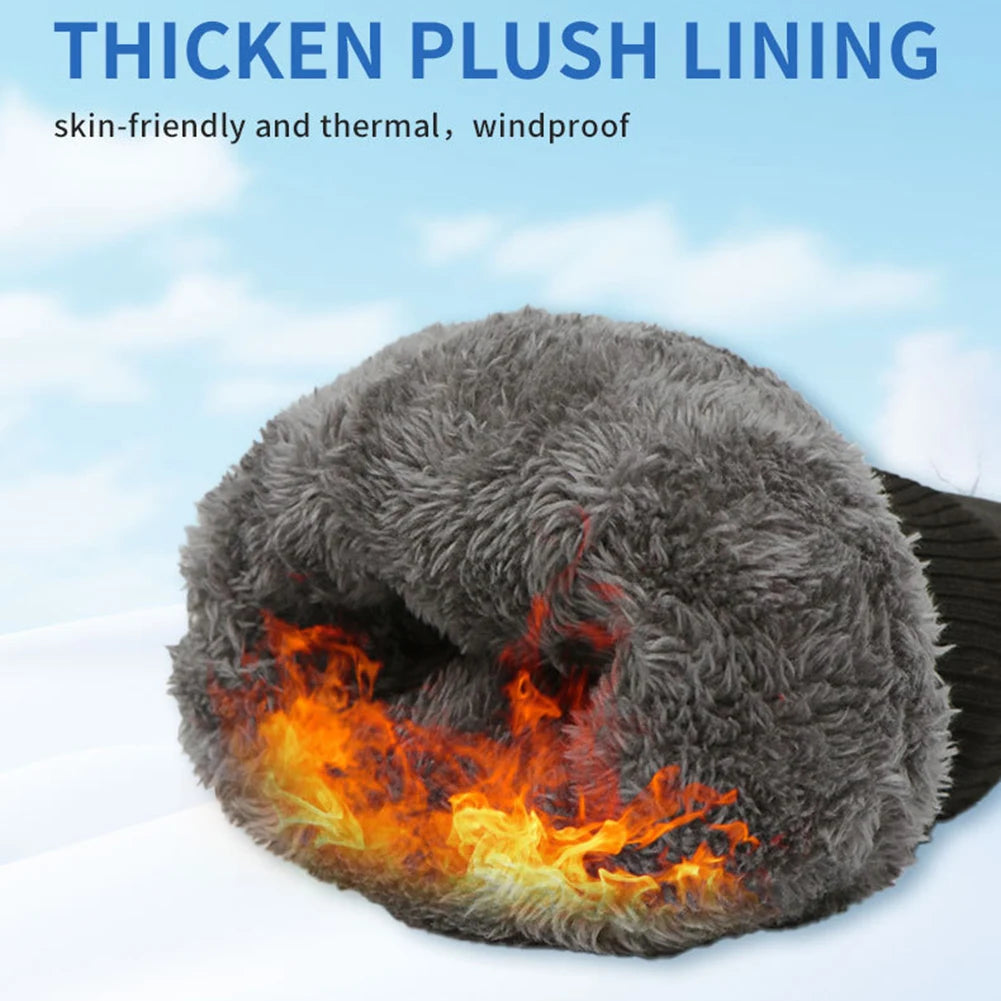 Heated Gloves Touch Screen Heating Thermal Gloves 3 Heat Levels DC Rechargeable Winter Waterproof Windproof Ski Gloves