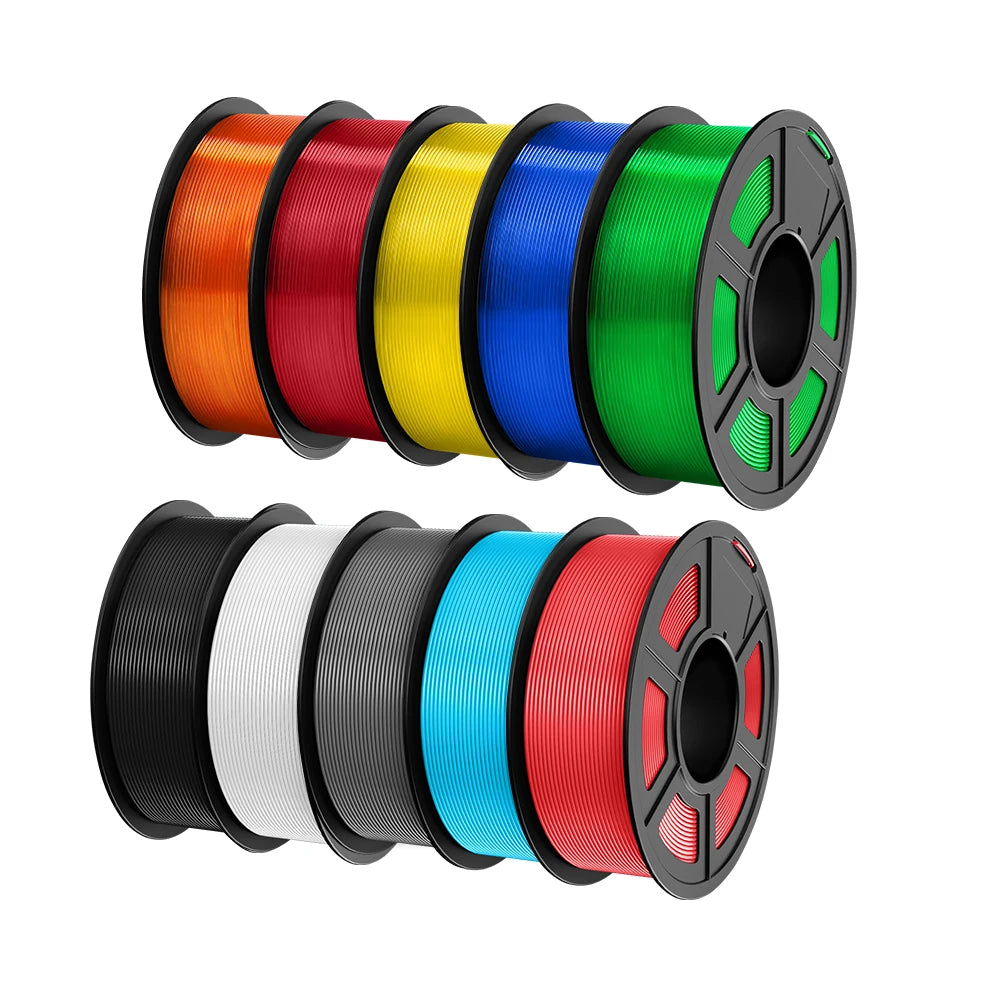 JAYO 10Rolls petg Filament 175mm 3d printing no bubbles no drawing smooth multiple colors optional for 3D printing 1.1kg/1roll
