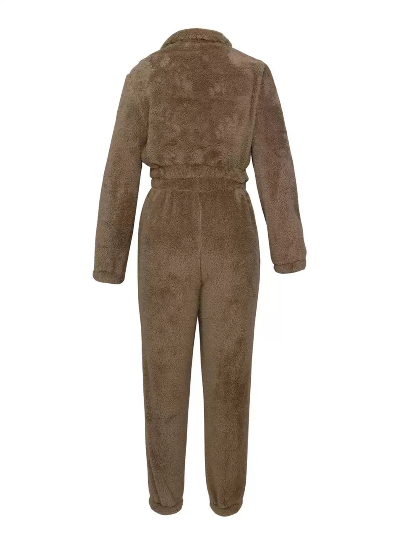 Women's New Solid Color Velvet Two-Piece Set, Long-Sleeved Semi-Open Neck Sweatshirt and Slim Pants, Machine Washable, Suitable