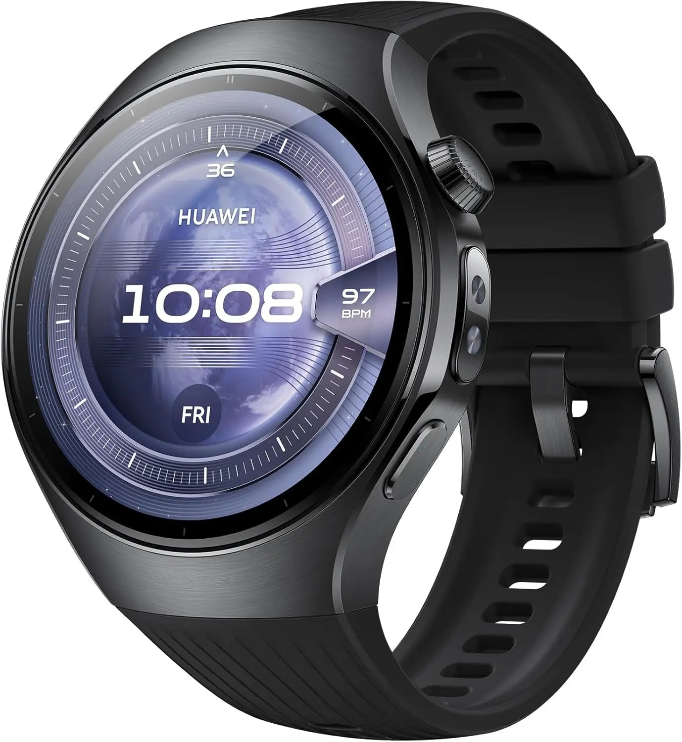 HUAWEI WATCH 5, 46mm Smartwatch, Multi-sensing X-TAP, Health MOT, Real-Time Fingertip Blood Oxygen, up to 11 Days Battery Life,