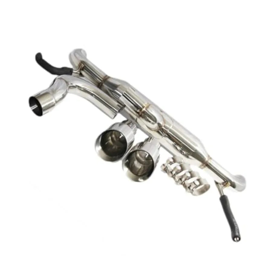 For 0717 Jeep Wrangler JK 2 4DR 2.5 SS Dual Axle Back Exhaust System with Muffler Replacement Parts Enhanced Performance and De
