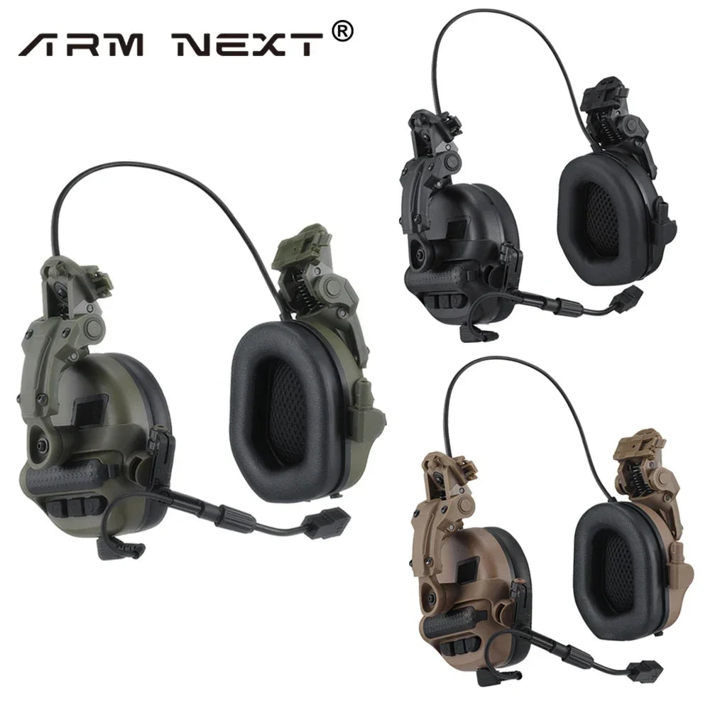 ARM NEXT Tactical Headset Without Pickup and Active Noise Reduction Helmet Version Shooting Earphone Communication headphone ptt