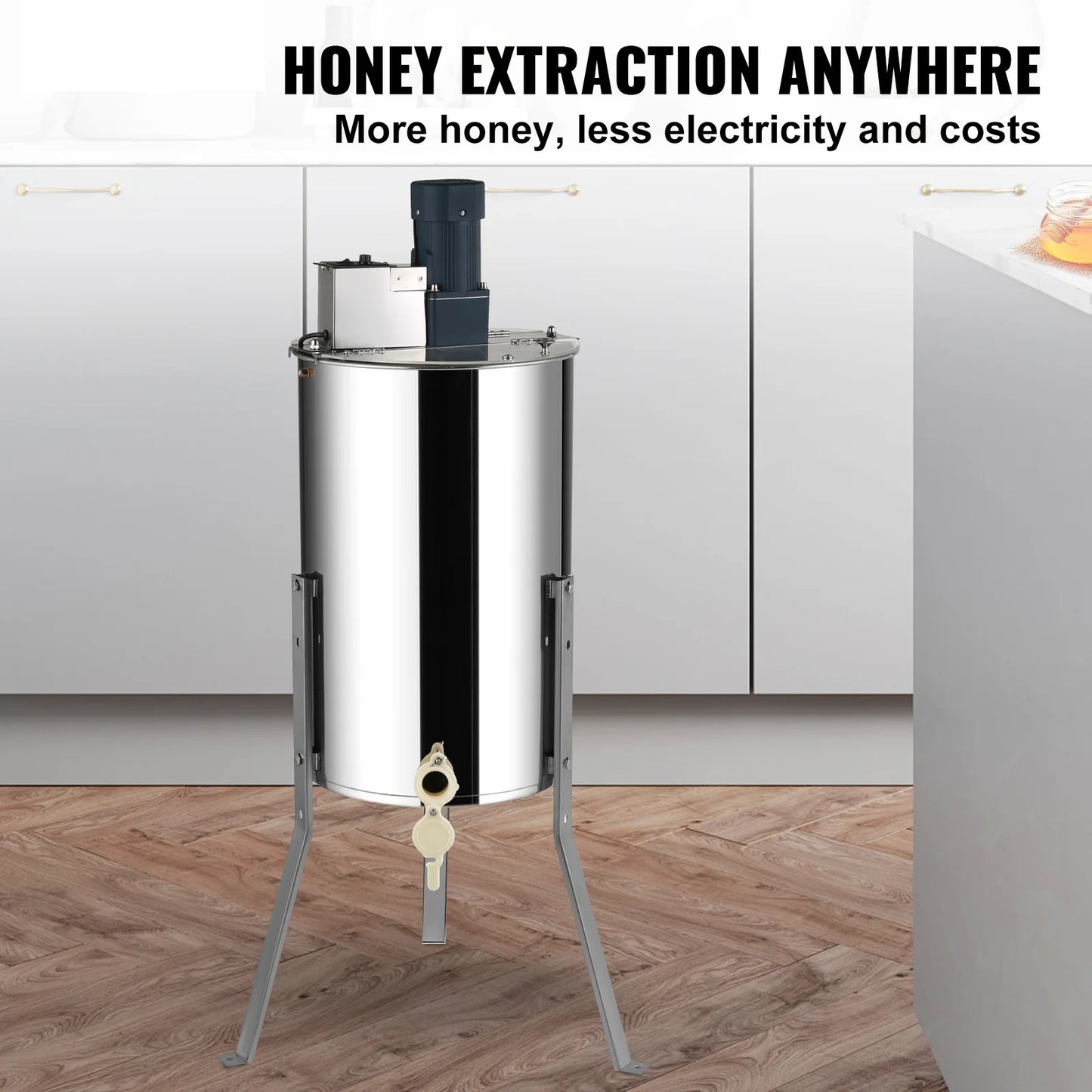 VEVOR Honey Extractor 2 3 4 Frame Manual Electric Stainless Steel Honeycomb Spinner Crank Honey Centrifuge Beekeeping Equipment
