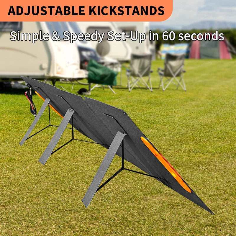 200W Foldable Solar Panel Portable for Outdoor Camping Power Generator Charging