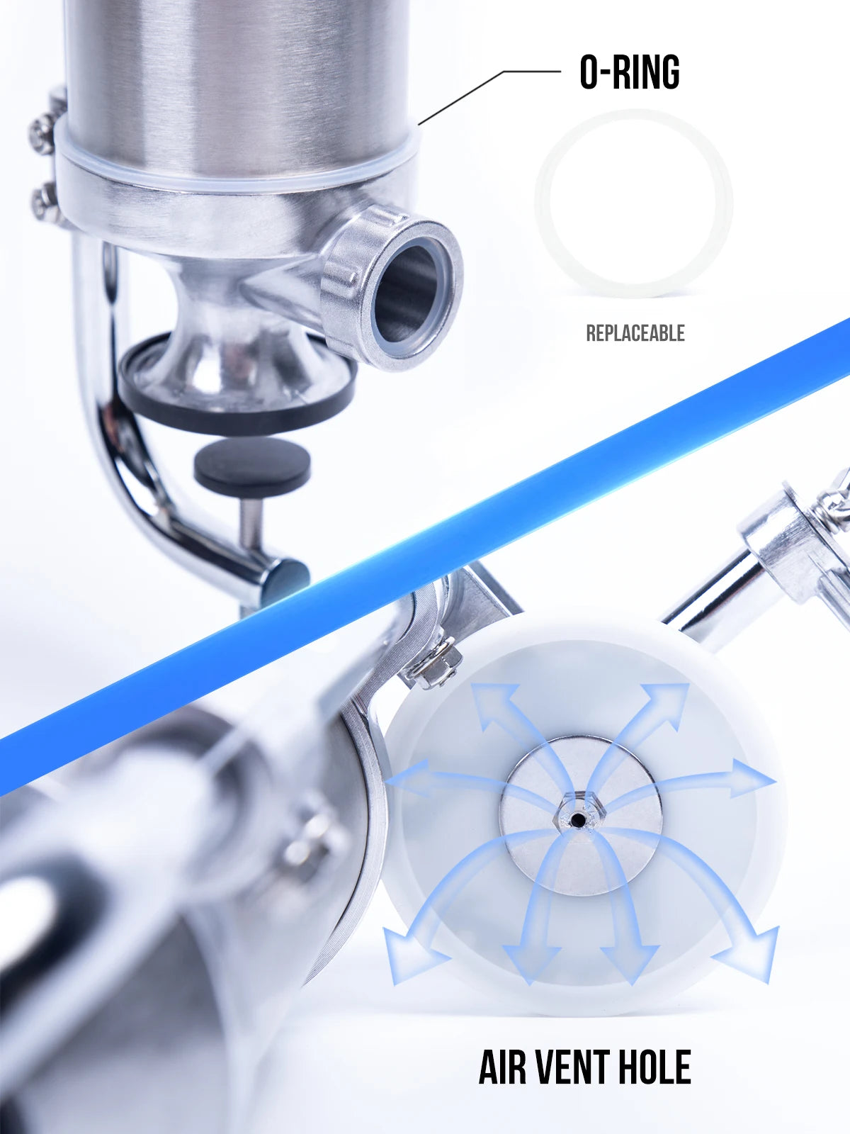 MASTER FENG Vertical Sausage Stuffer Homemade Manual Sausage Maker Sausage Meat Filling Machine