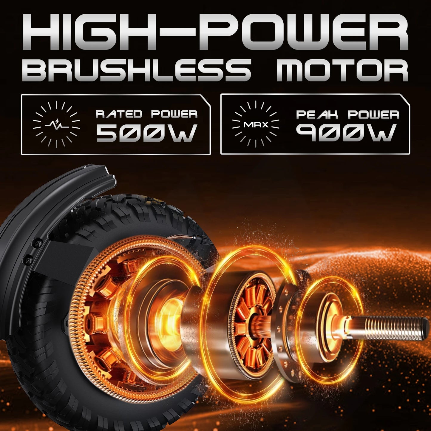 OOTD T10 900W Electric Scooter 48V 13.5AH/18AH Battery Range 21-28Miles 11" Off-Road Tires Foldable Lightweight Mobility Scooter