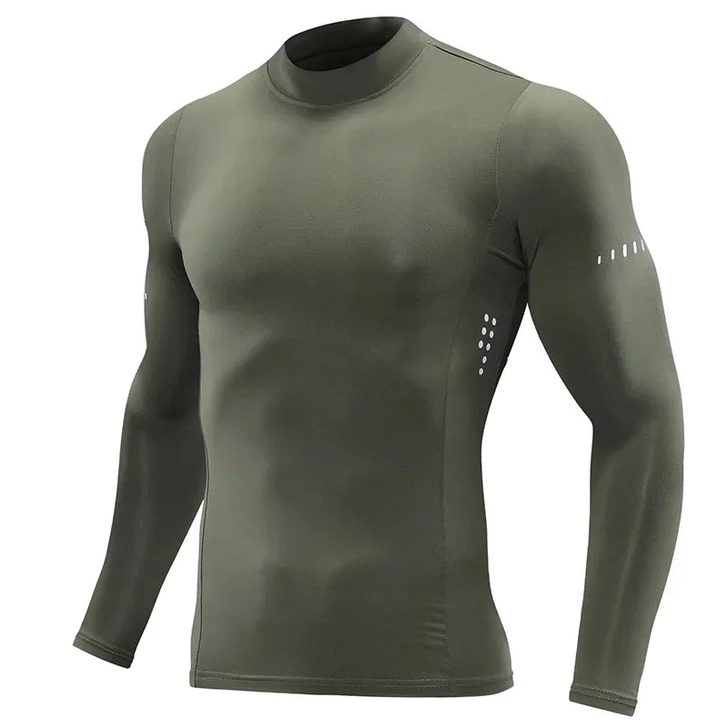 Men Children Long Sleeve Running Slim Tops Tees Sportswear Gym Fitness Compression T-shirt Outdoor Football Jersey Jogging Tight