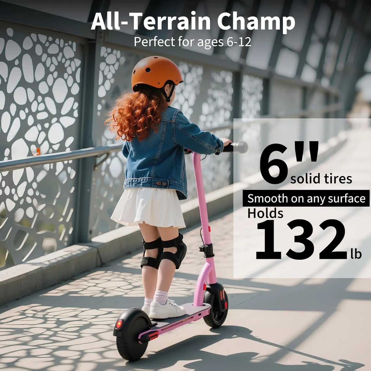 CAROMA Electric Kids Scooter 150W LED Display Foldable UL2272