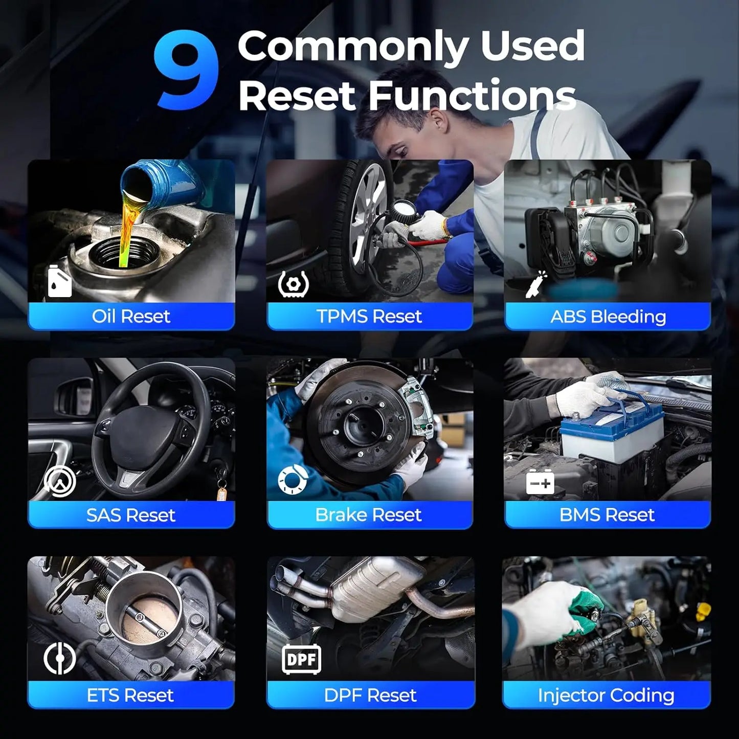 TOPDON Artidiag600S OBD2 Scanner Tool Code Reader Diagnostics Scanner for ABS/SRS/AT/Engine 9 Reset Service Lifetime Upgrade