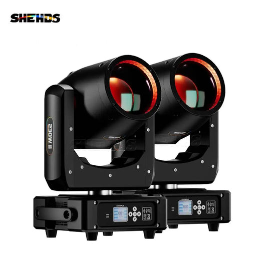 New Arrival SHEHDS 2PCS MINI 230W 7R Beam Bulb Moving Head Lighting Rainbow for Wedding Nightclub Theater Disco Performance