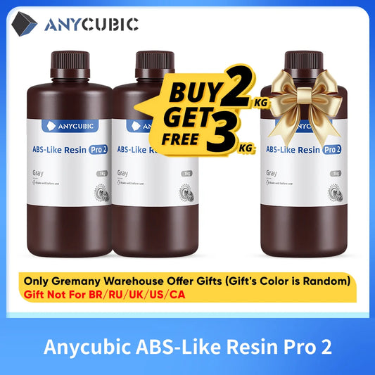 ANYCUBIC ABS-Like Pro 2 3D Printer Resin Hardness and Toughness 405nm UV-Curing Photopolymer UV Resin For LCD 3D Printer