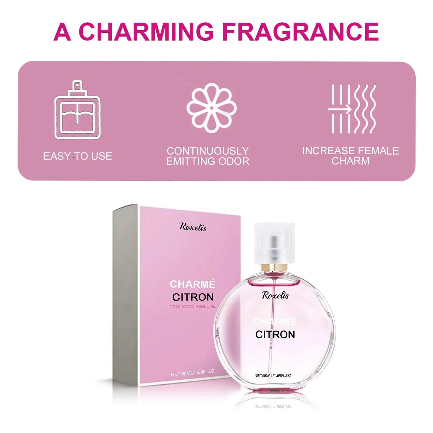 Women's Perfume - Elegant Charming Floral Scent Long Lasting Fresh Mild Non-Irritating, Subtle Fragrance for Dating & Daily Wear