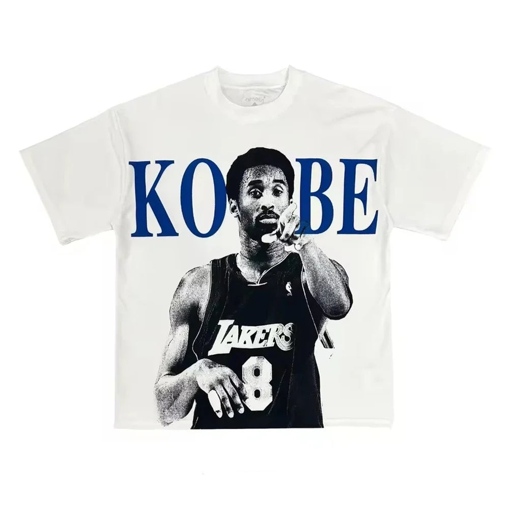 Basketball Star Tee Shirt Homme New in Top Unisex Men Women Clothing short sleeve Round Neck Printing Pullover T-shirt 33206