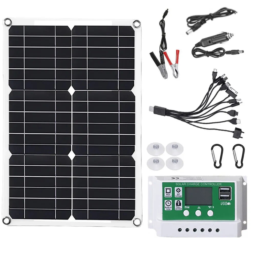 600 Watts Solar Panel Kit 100A 12V Battery Charger with Controller Caravan Boat