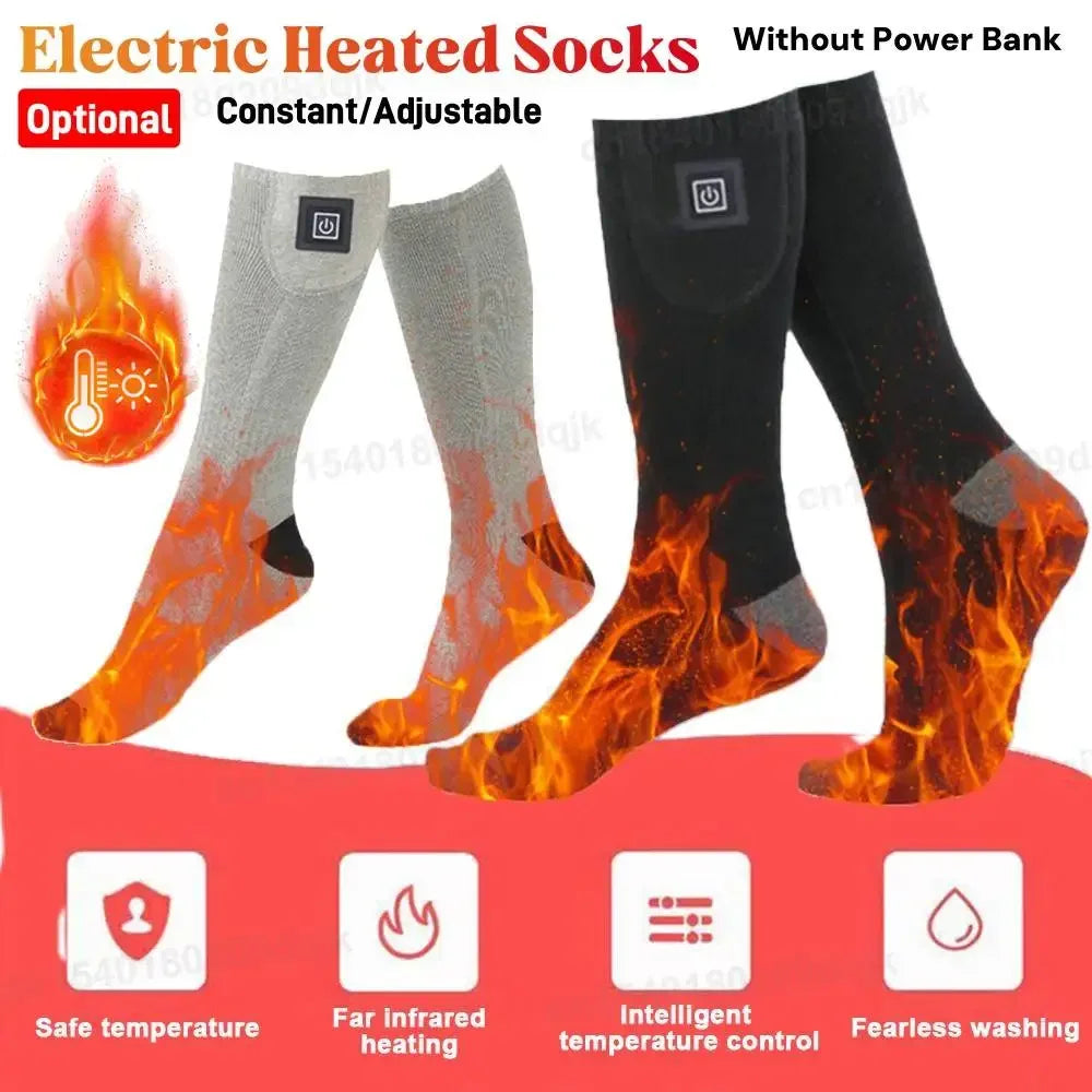 Electric Heating Socks Without battery 3 Level Temperature Winter Heating Socks Cold-Proof Winter Warm Thermal Socks for Cycling