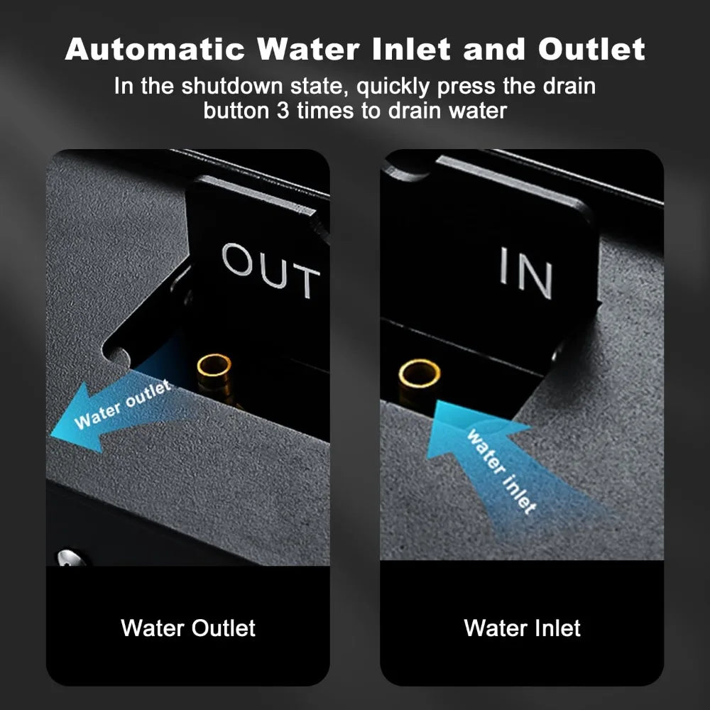 Electric Fireplace 3D Water Vapor Fireplace, Humidifier Realistic Flame Atomized Recessed Steam Fireplace Automatic Water Inlet/