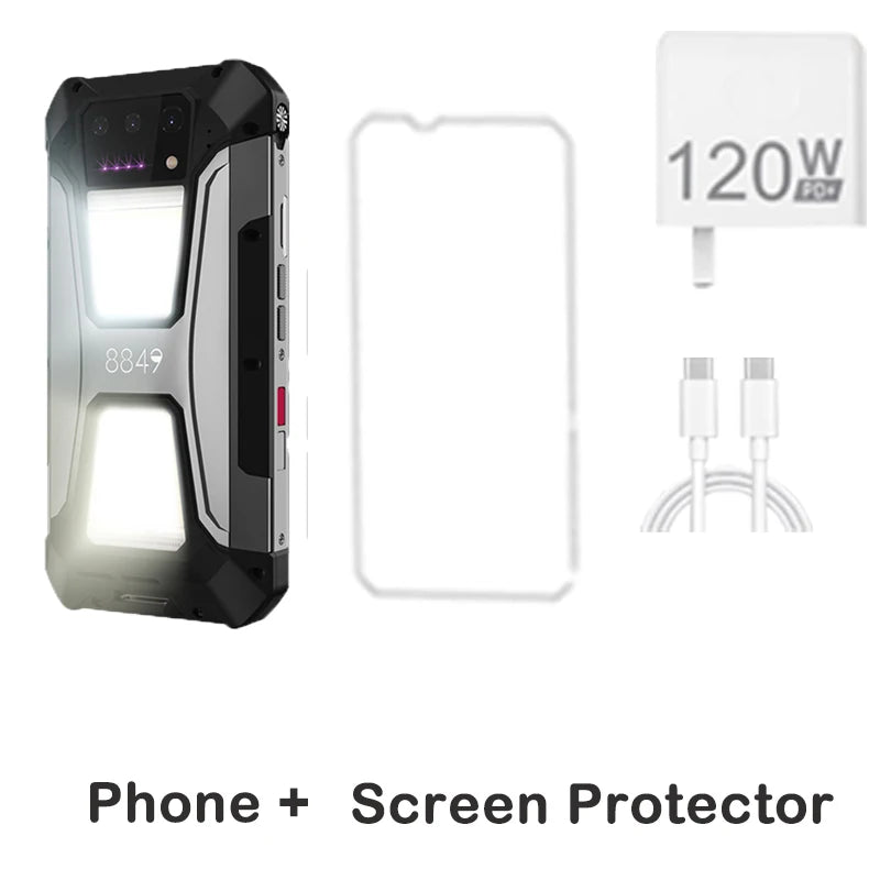 8849 Tank 2 PRO Projector Rugged Smartphone Android 2.4K 24GB 512GB 100MP Camera 23800mAh 120W Dual Sim OTG Phone