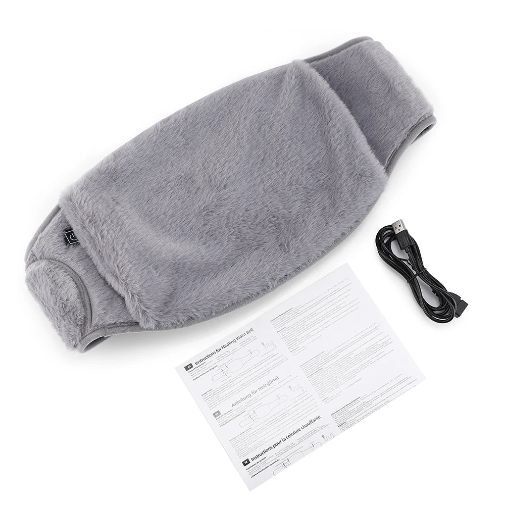 3 Levels Electric Graphene Heating Pad Cold-Proof Uterine Belt Cold-Proof Hand Waist Warming Pad USB Recharging Abdominal Warmer