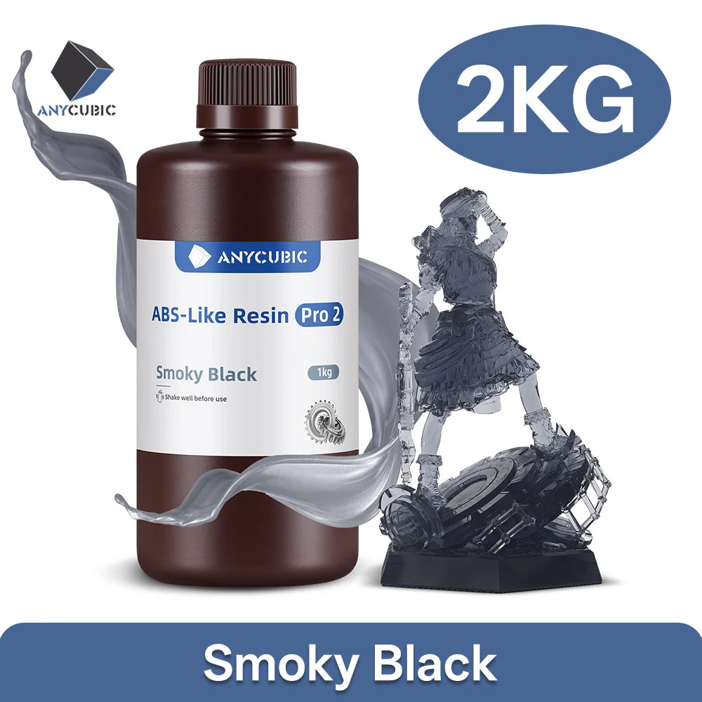 ANYCUBIC ABS-Like Pro 2 3D Printer Resin Hardness and Toughness 405nm UV-Curing Photopolymer UV Resin For LCD 3D Printer