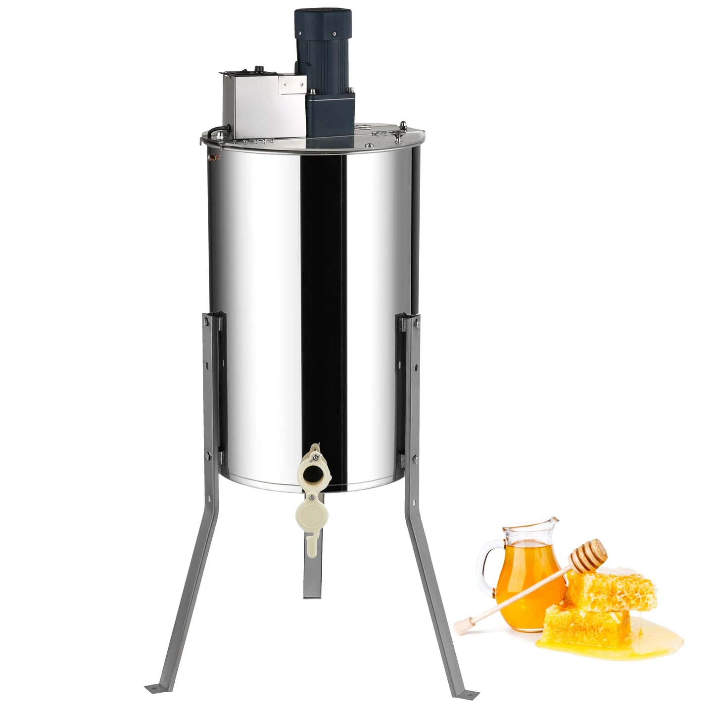 VEVOR Honey Extractor 2 3 4 Frame Manual Electric Stainless Steel Honeycomb Spinner Crank Honey Centrifuge Beekeeping Equipment
