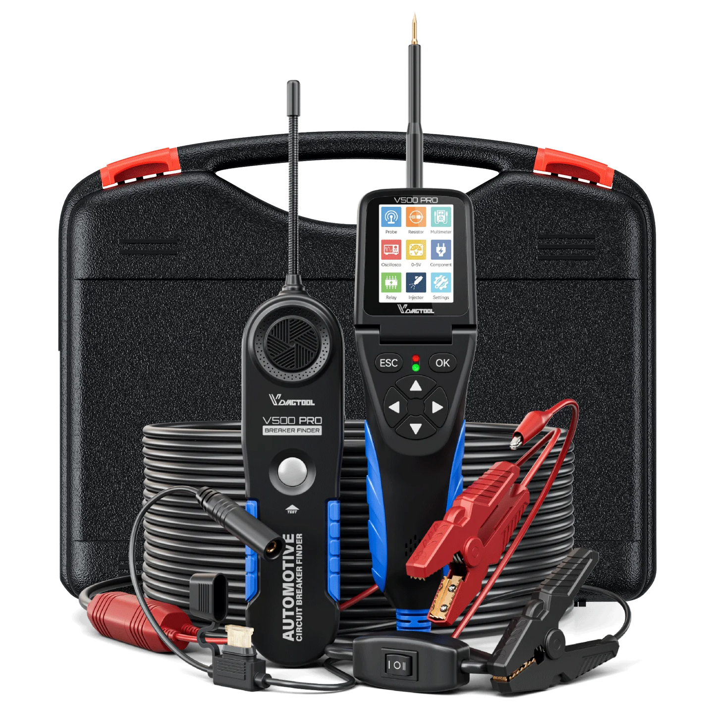 VDIAGTOOL V500PRO 2-in-1 Automotive Power Probe Tool with Multimeter/Oscilloscope/Injector Test 9-30V Circuit Voltage Break Test