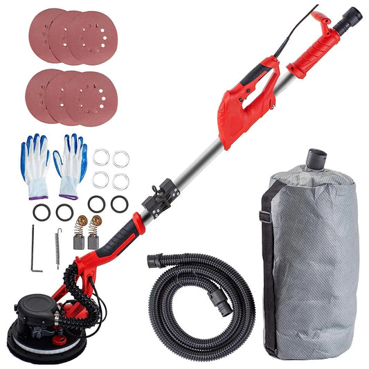 VEVOR 850W Drywall Sander 800-1750 RPM Variable Speed Telescoping Handle