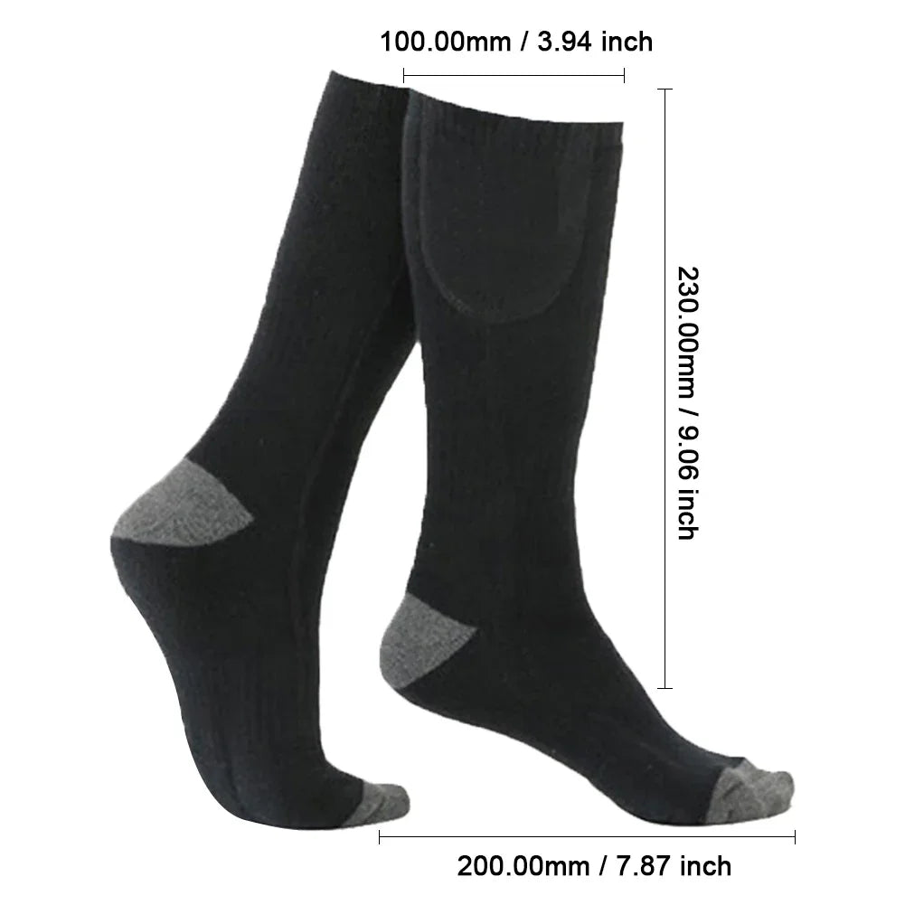 Electric Heating Socks Without battery 3 Level Temperature Winter Heating Socks Cold-Proof Winter Warm Thermal Socks for Cycling