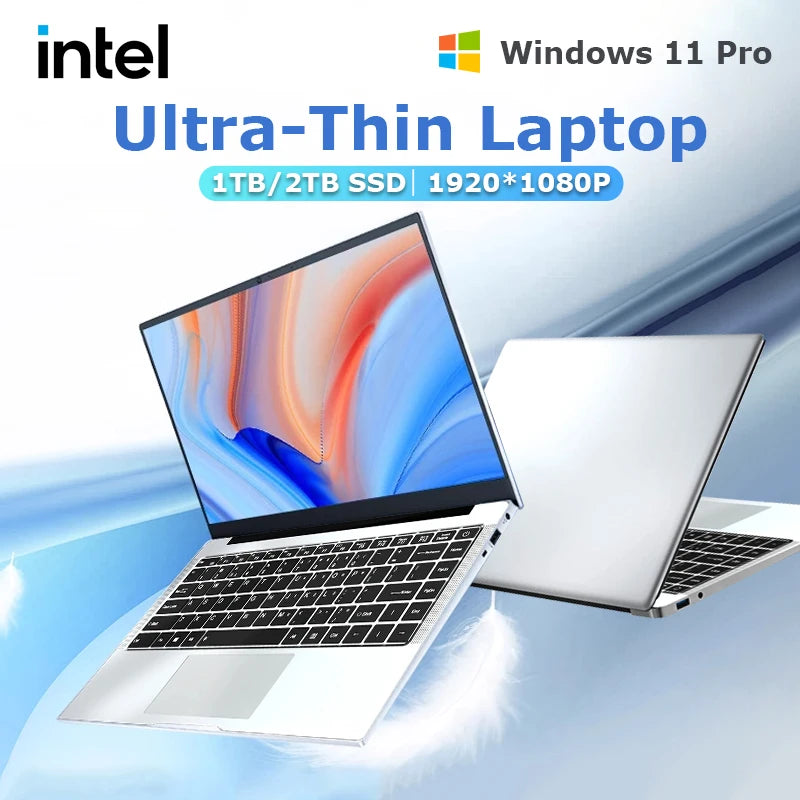 Erilles Windows 11 Pro Laptop With Atom A3950 12GB RAM