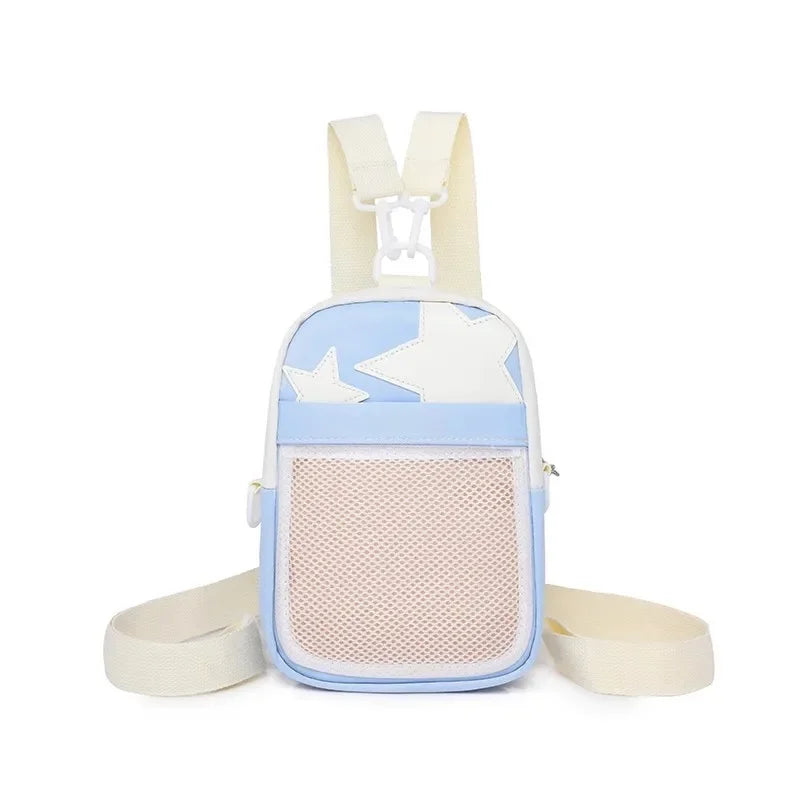 Ita Bag New 3 Way Cute Canvas Shoulder Bags Women Popular Display Backpacks Japanese Kawaii Transparent Crossbody Bag Bolsos